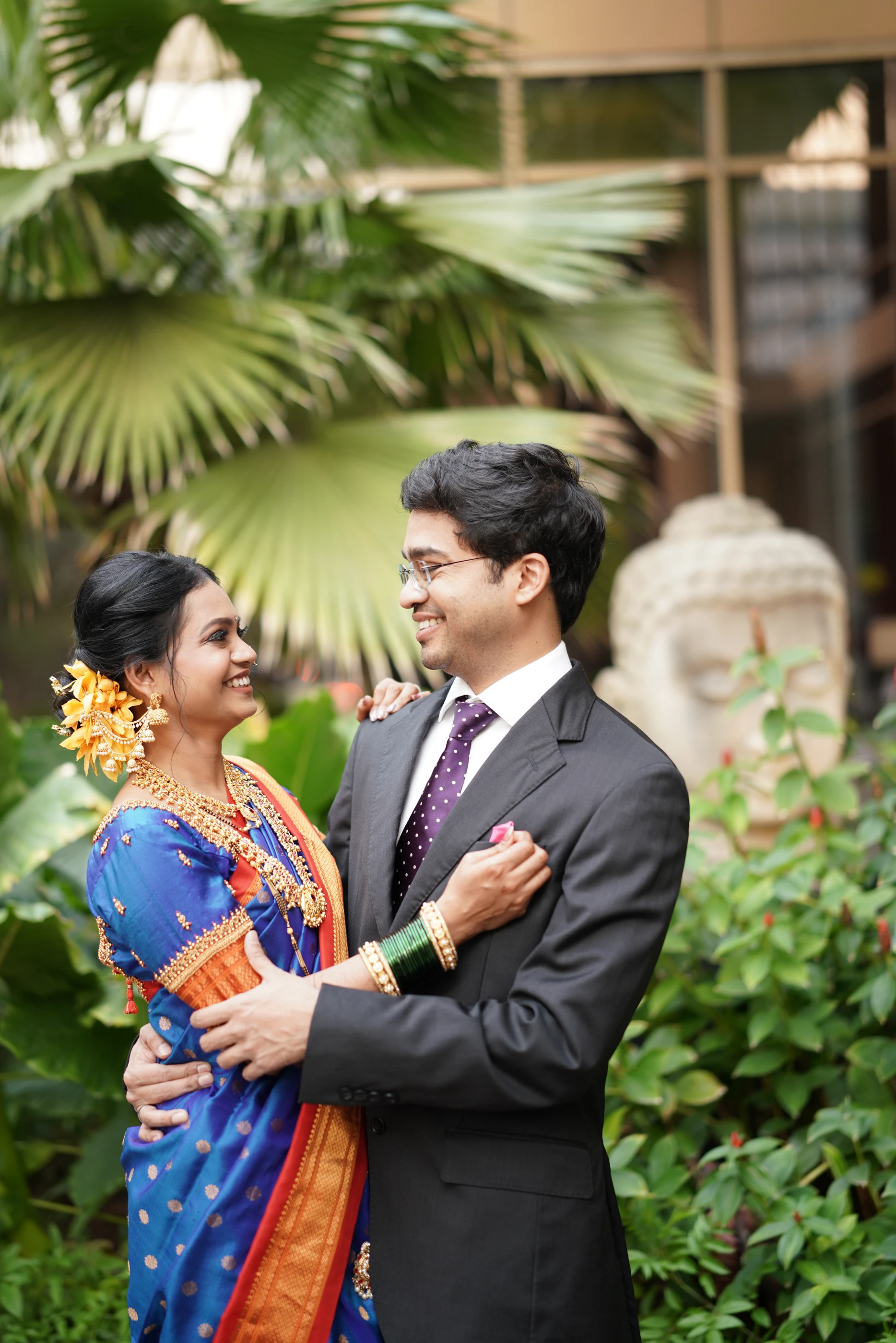 Abhaya and Vipul at the reception